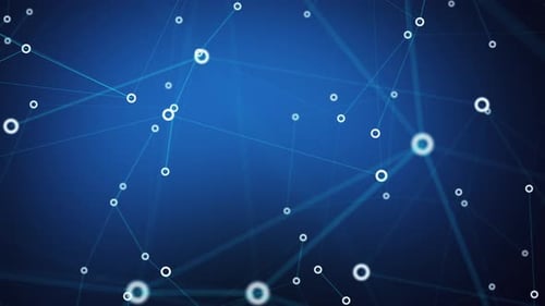 Abstract Technology Network Connections Loop Background