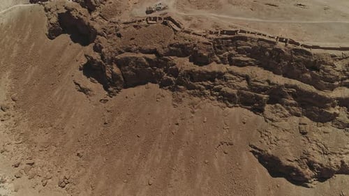 Vue aérienne de Masada