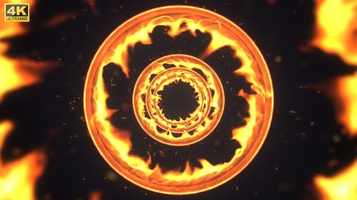 Fire Tunnel Background