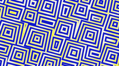 Abstract Transformation of Blue Blue Squares VJ Loop