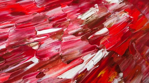 Abstract Drawing Red