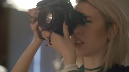 Female Photographer at Work
