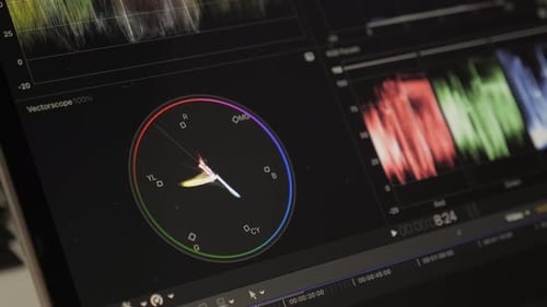 Ajuste de corrección de color. Distribución de tonos, brillo, ajuste de exposición. Histograma.