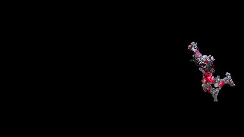 Aggressive 3D Robot Transformation with Futuristic Mechanical Design