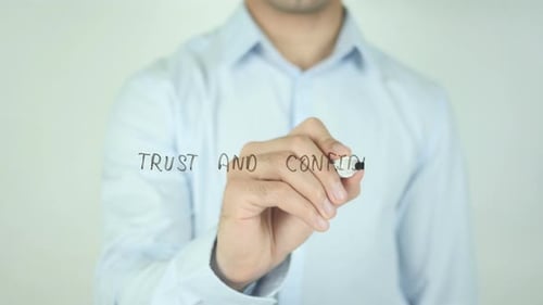 Writing Trust and Confidence on Clear Surface