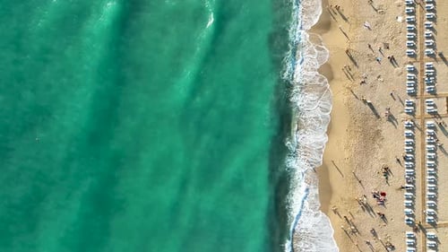 Sea Texture Aerıal Vıew 4 K Turkey Alanya