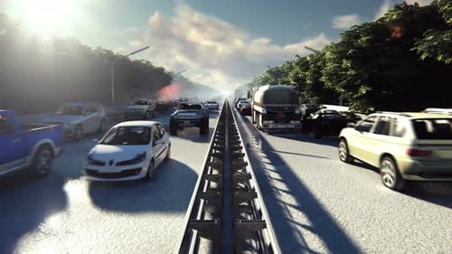 Trafic intense