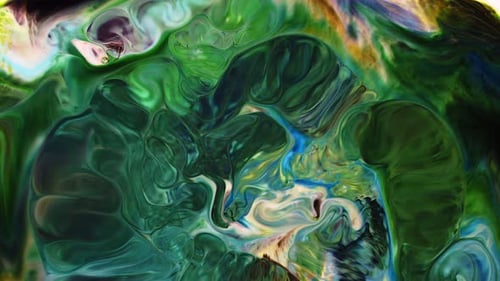 Abstract Colorful Food Paint Diffusion Spread 052