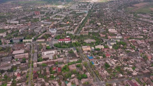 Mariupol Ukraine January 24 2022 Theater in the Center of the City of Mariupol