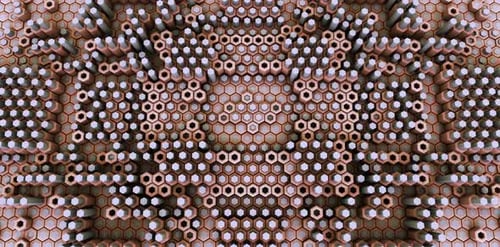 Wave Hexagon Wall