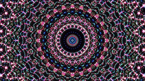 Abstract Kaleidoscope pattern with full colors. Magic mandala