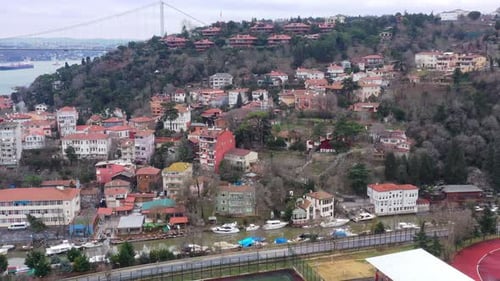 Istanbul Bosphorus Aerial View