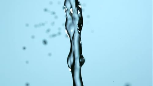 Stream of Clear Water Bursting