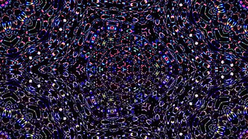 Dynamic Abstract Kaleidoscope Light Pattern Motion Background