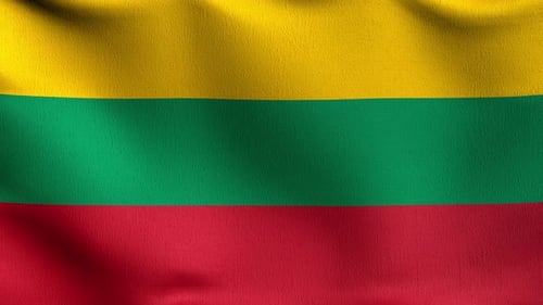 Lithuania Flag Waving