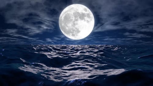 OCEAN AND MOON