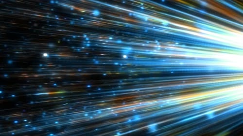 Futuristic Abstract Light Streaks Motion Background