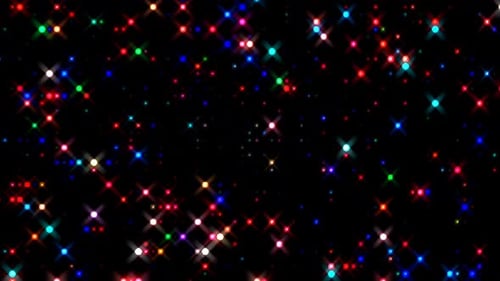 Animated Colorful Glittering Lights Background for Celebrations