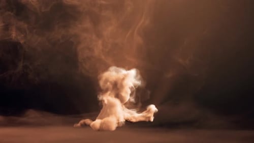 Dancing Character From Smoke