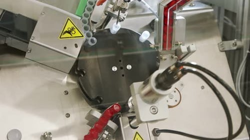 Automated manufacturing of Covid-19 test tubes in a clean room