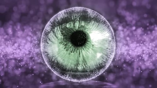 Fondo de stock de líneas de onda ocular digital