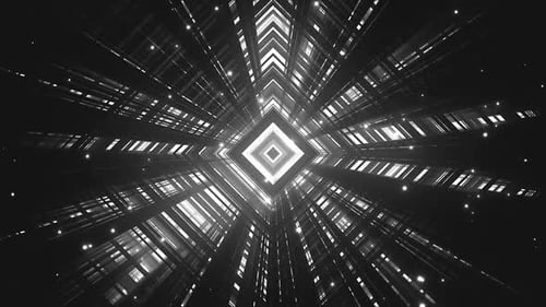 VJ Dynamic Funkelnde geometrische Form im Dunkeln