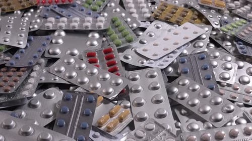 Drugs Pills Medication Medical Waste - Slider shot 4K