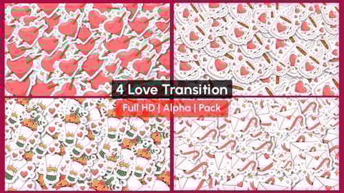 Four Romantic Love Animated Transitions