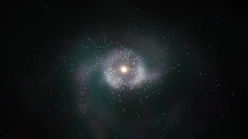 Dynamic Glowing Cosmic Star Field Nebula Background Loop