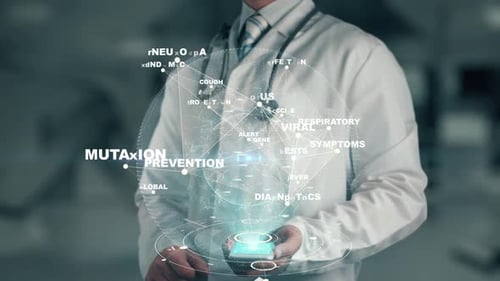 Holographic Medical Data Display with Mutation Focus