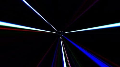 Abstract Hyperspace Travel Tunnel Light Streaks Background