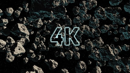 4k Durch Asteroiden fliegen