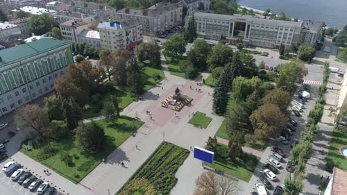 Aerial view of Voli Square