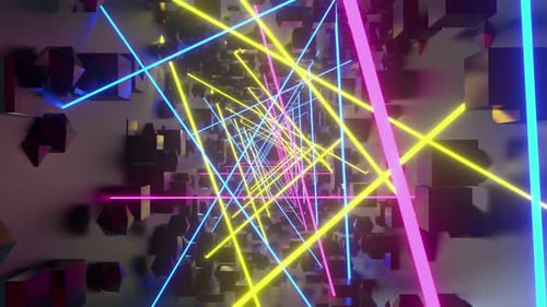 Laser Tunnel 07 4k