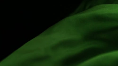 Green fabric, Slow Motion