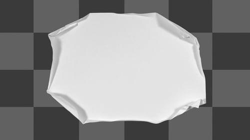 Paper Unfold and Crumple Animation Reveal