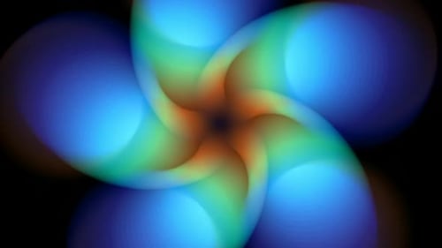 Abstract soft flower motion background