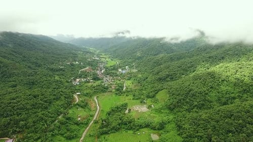 Aerial View Mountain Village 12