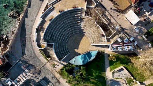 Teatro al aire libre con vista aérea, Turquía, Antalya, 4