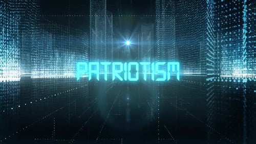 Skyscrapers Digital City Tech Word Patriotism