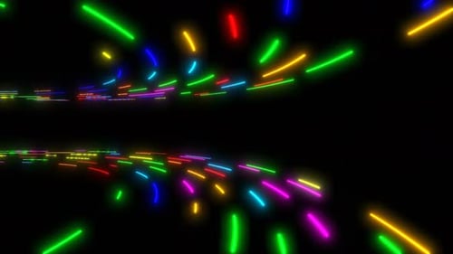 Ultraviolet Neon Tunnel Loop Vortex Hyperspace Science Fiction Wormhole Through Time and Space