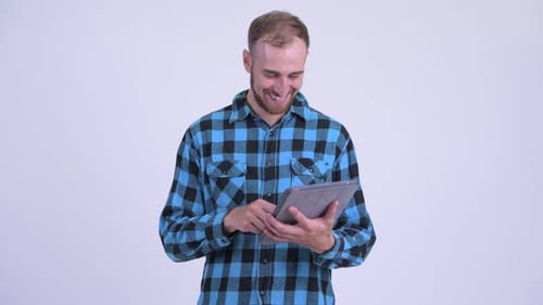 Young Adult Using a Tablet
