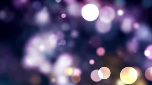 Abstract Moving Bokeh Lights Background Loop