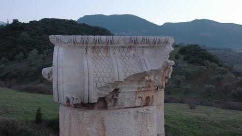 Old Structure And Mountain Aerial View 2