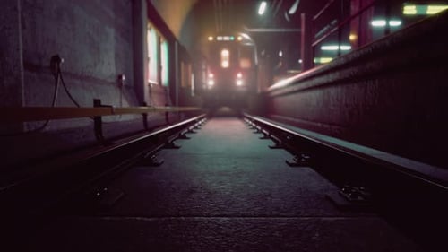 Leere alte U-Bahnstation
