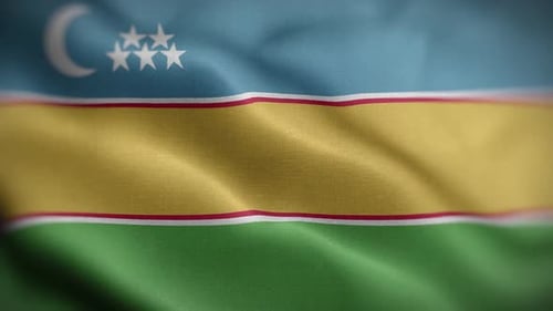 Realistic Waving Flag Animated Background