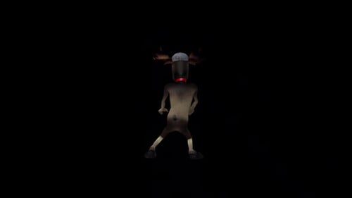 Danse de cerf de dessin animé 2