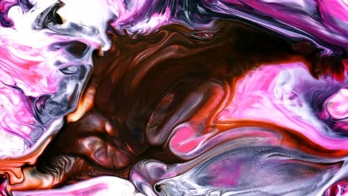 Mouvement artistique liquide de peinture colorée abstraite