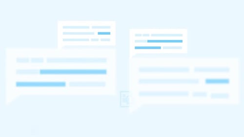 Animated Flat Design Chat Bubbles Text Messages