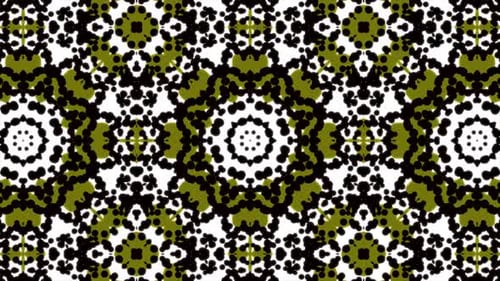 Kaleidoscope Geometric Sequence Patterns. Loop Animation Of Geometric Kaleidoscopic